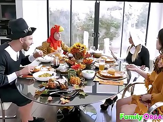 FamilyOrgasm.com - Medieval Family Stroking Orgy Thanksgiving